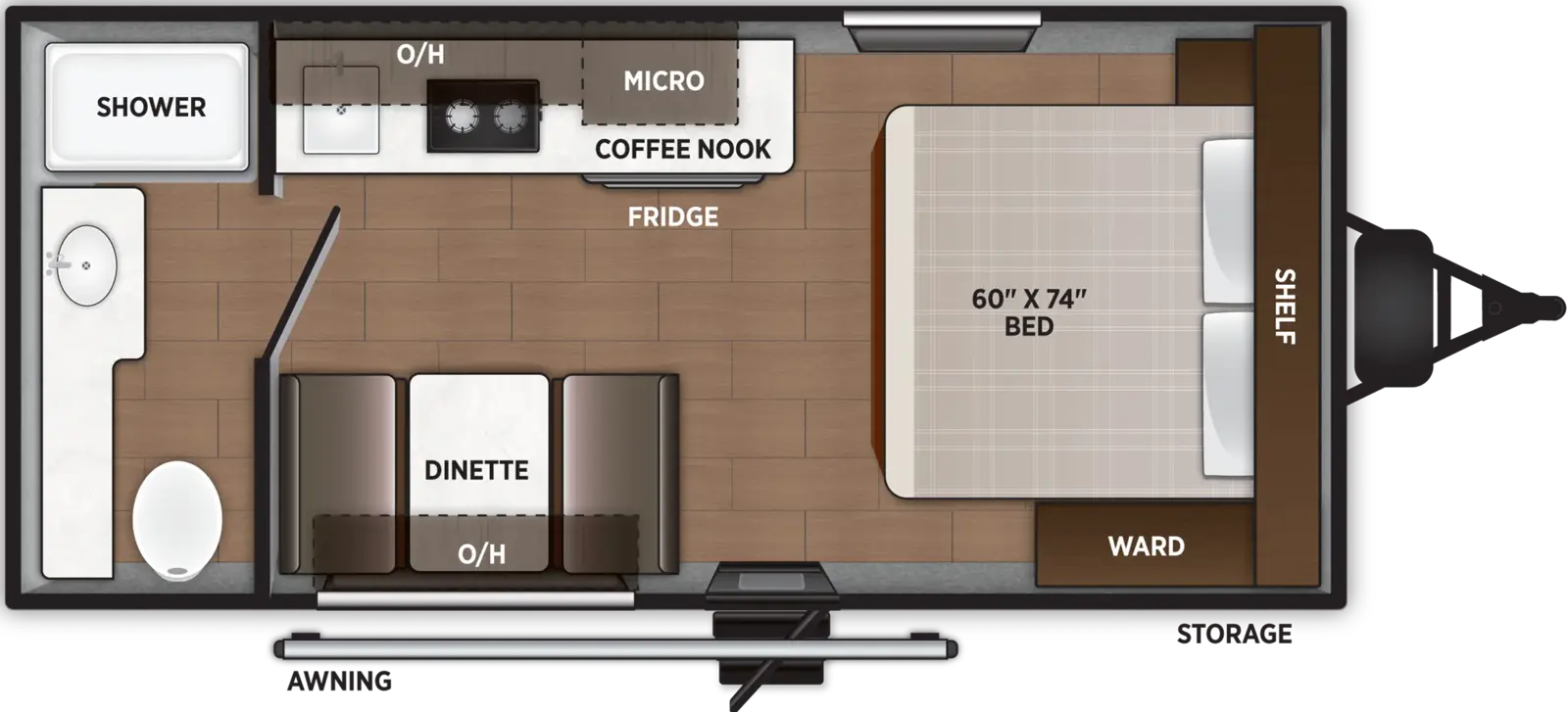 Floorplan diagram for 2027 Airelume 162