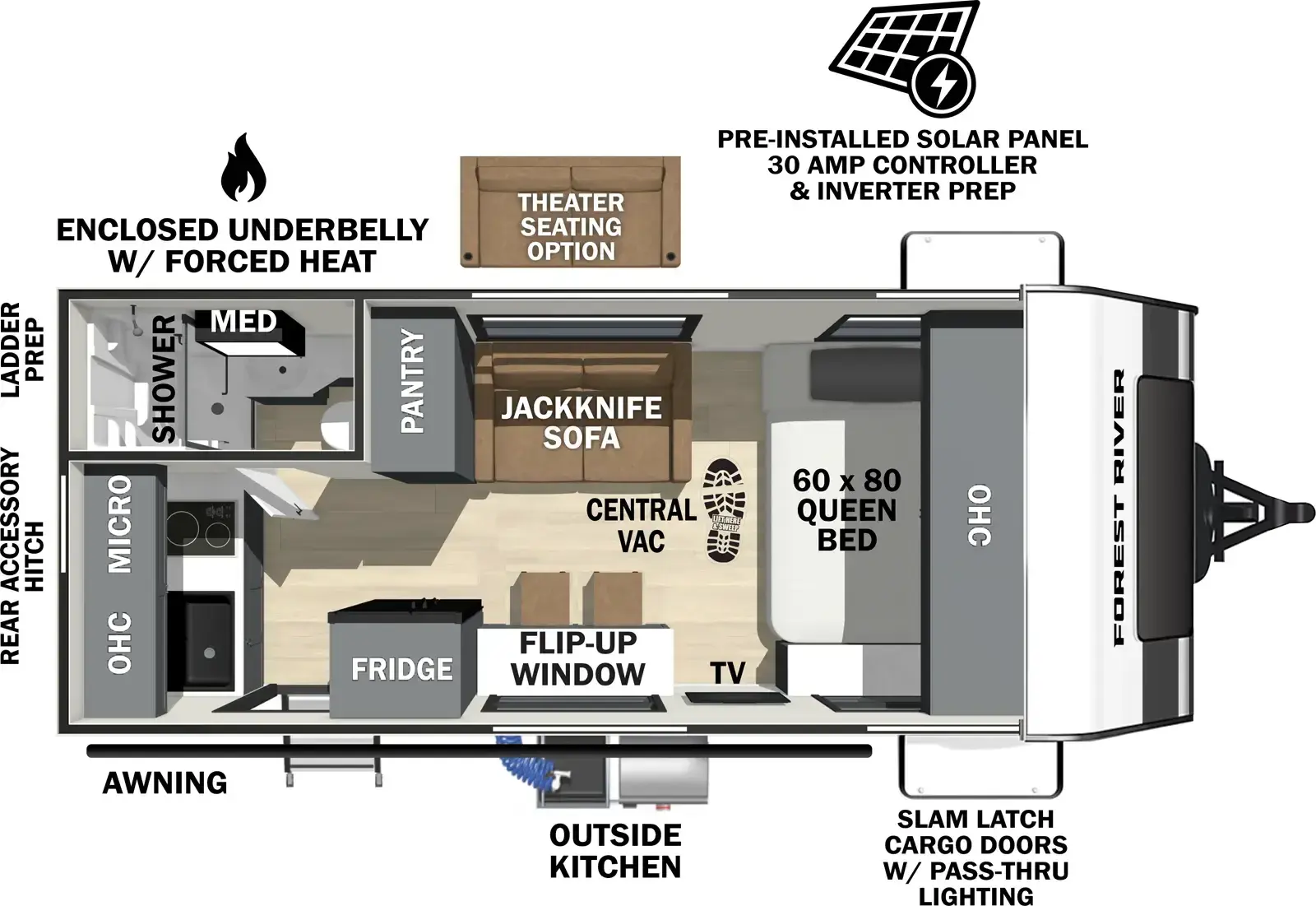Floorplan diagram for 2026 Ibex 16MBJ