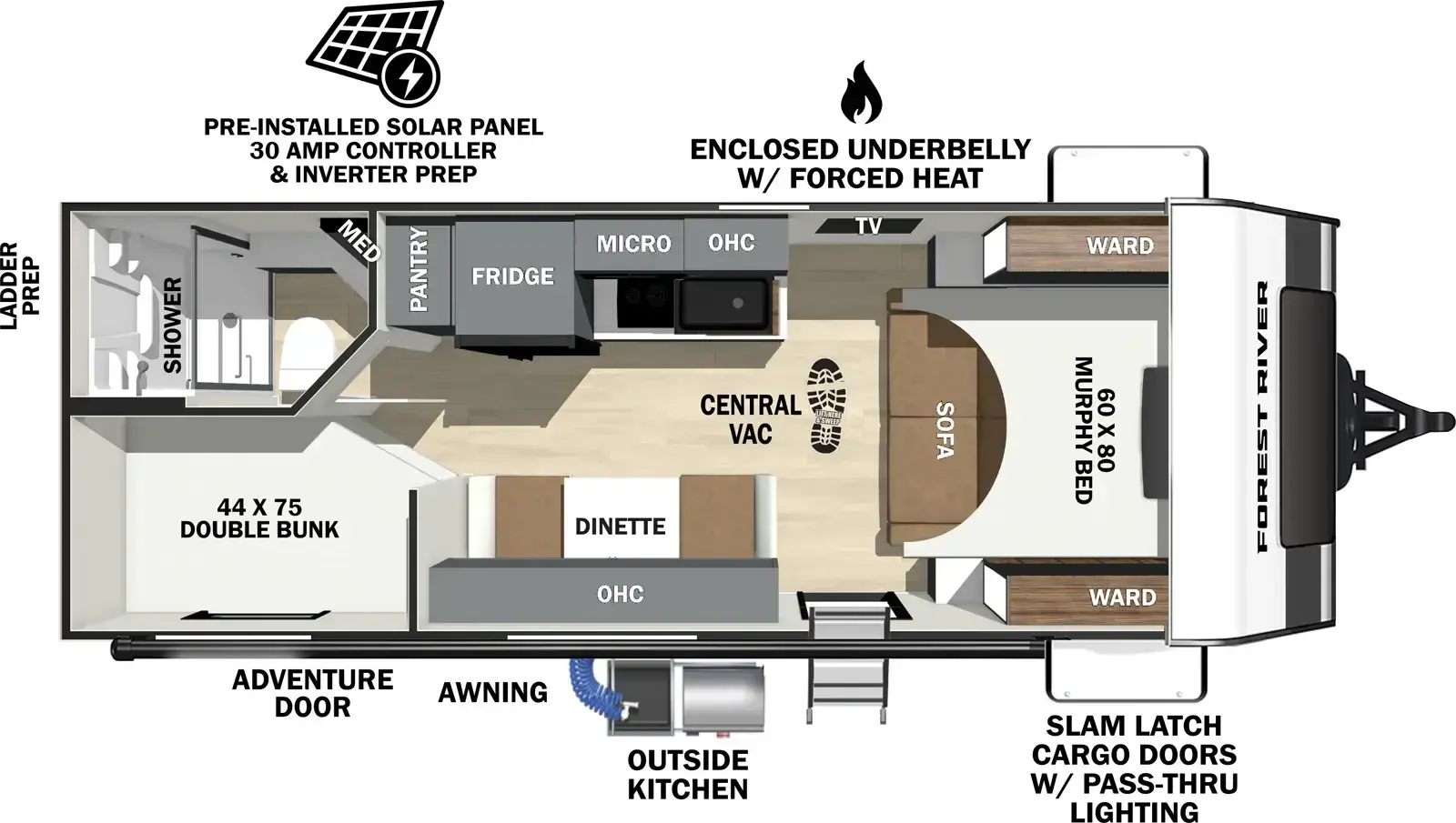 Floorplan diagram for 2026 Ibex 19MBH