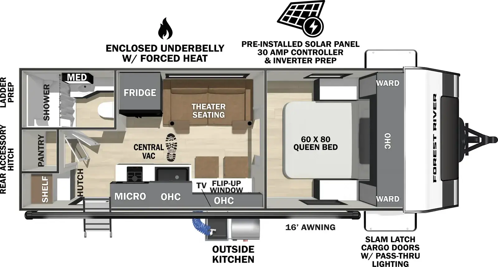 Floorplan diagram for 2026 Ibex 20MKB