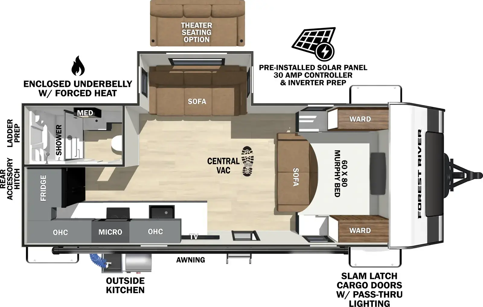 Floorplan diagram for 2026 Ibex 20MRK