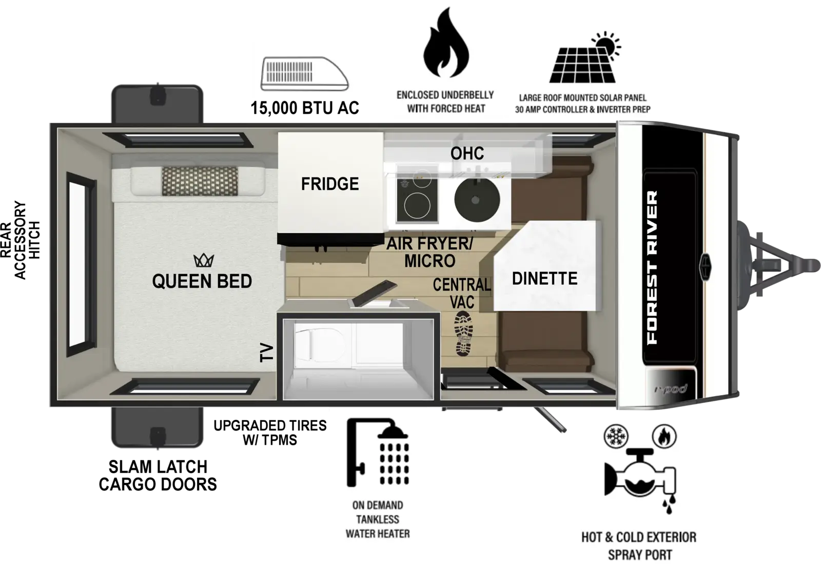Floorplan diagram for 2027 r-pod r•pod RP-171