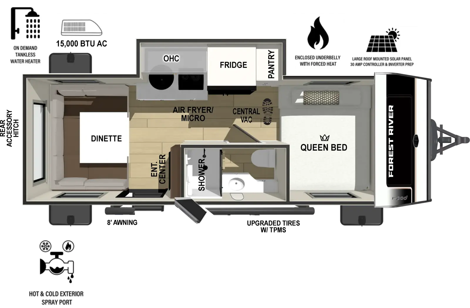 Floorplan diagram for 2027 r-pod r•pod RP-190