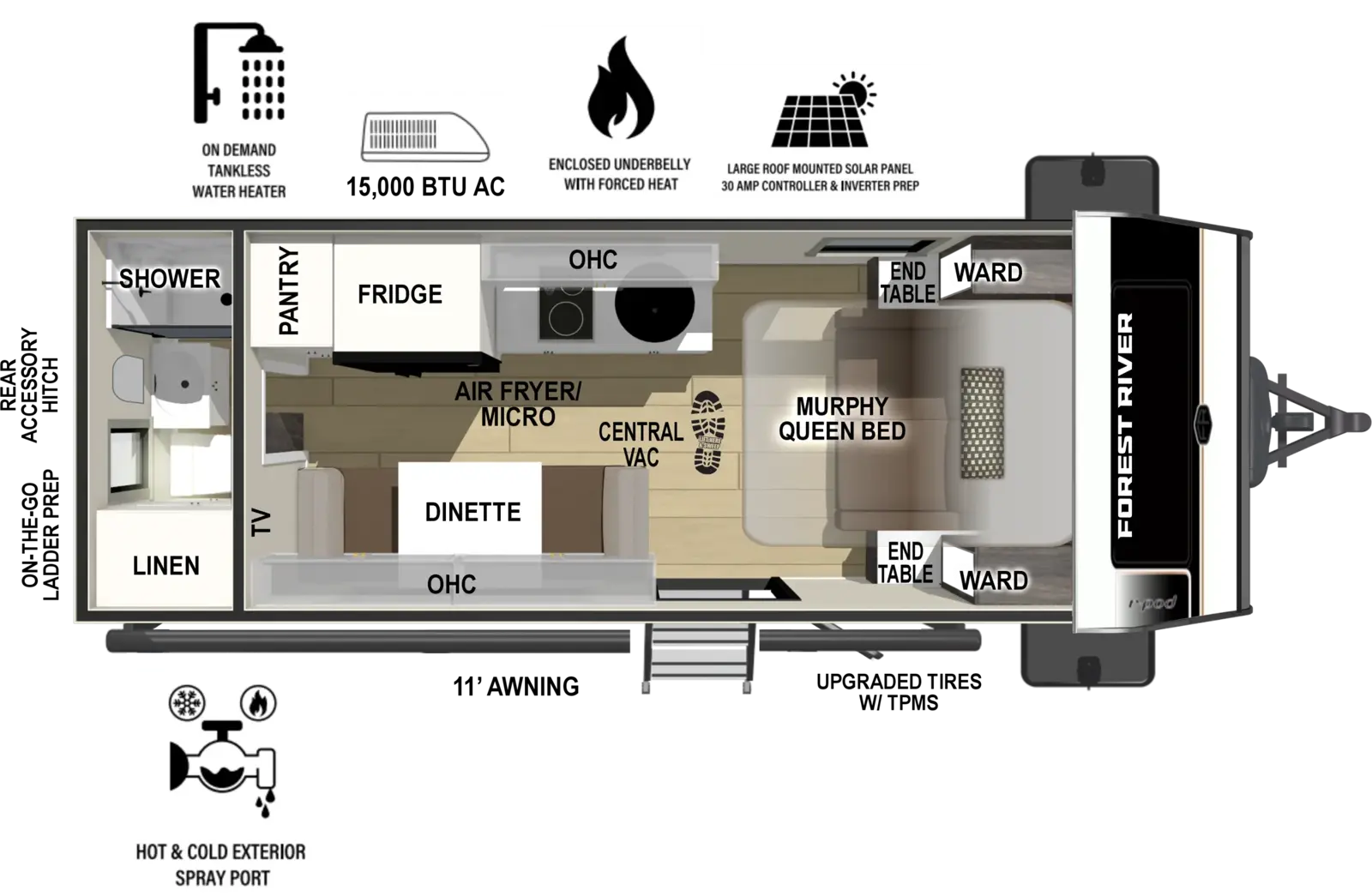 Floorplan diagram for 2027 r-pod r•pod RP-192