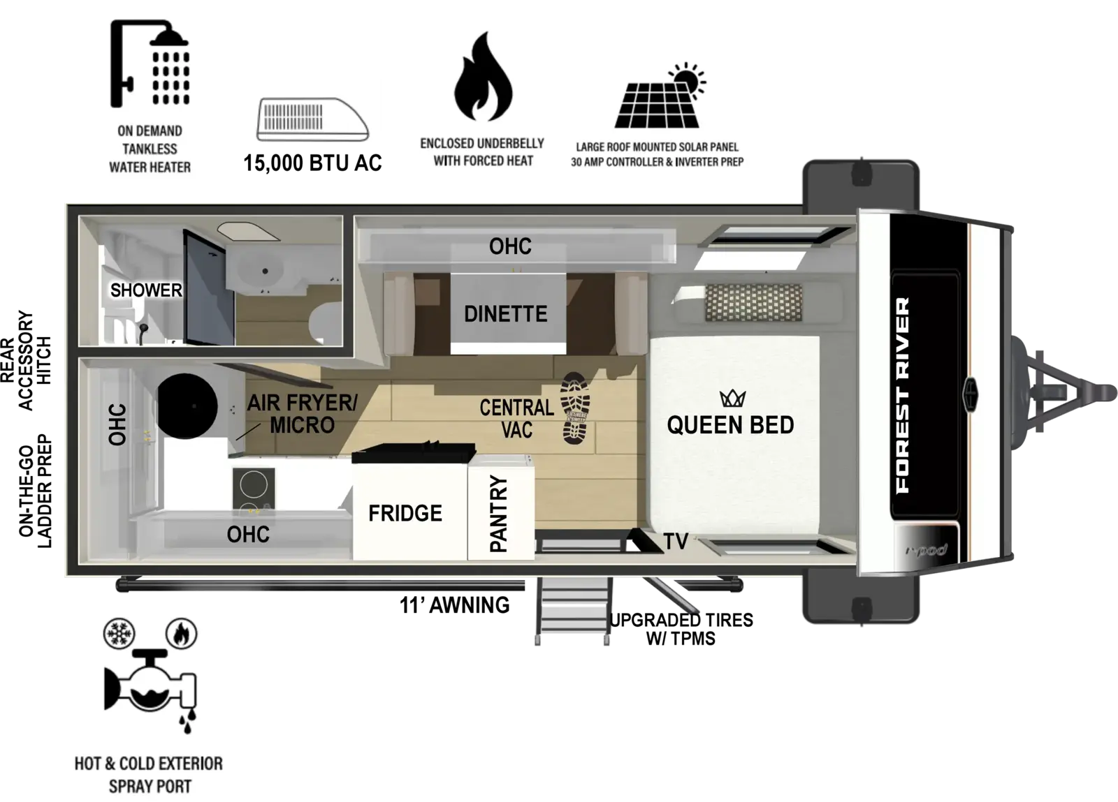 Floorplan diagram for 2027 r-pod r•pod RP-194