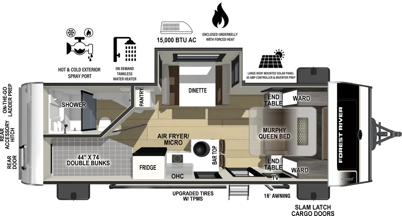 Floorplan diagram for 2027 r-pod r•pod RP-203